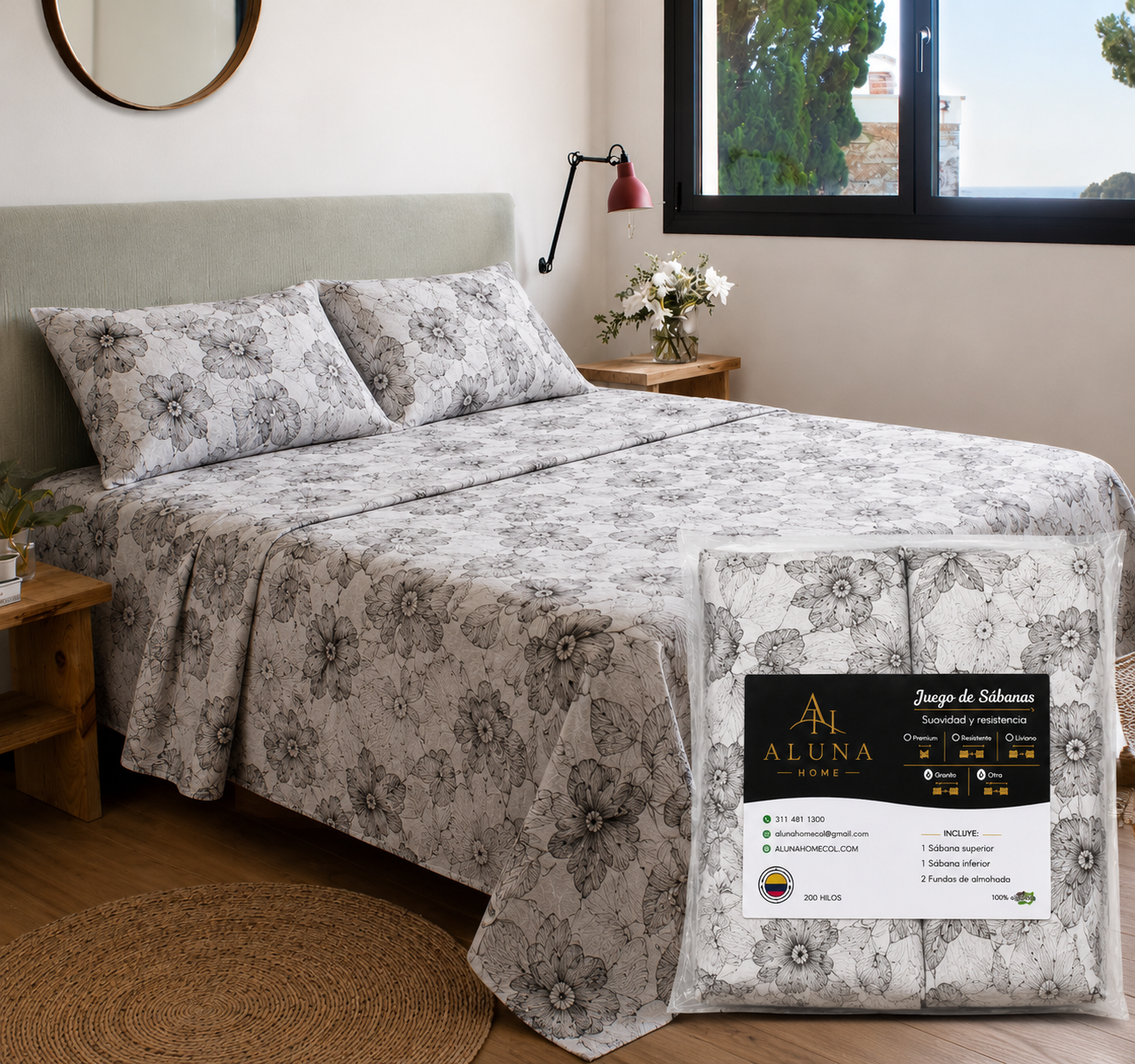 🌼Juego De Sábanas Floral Elegance